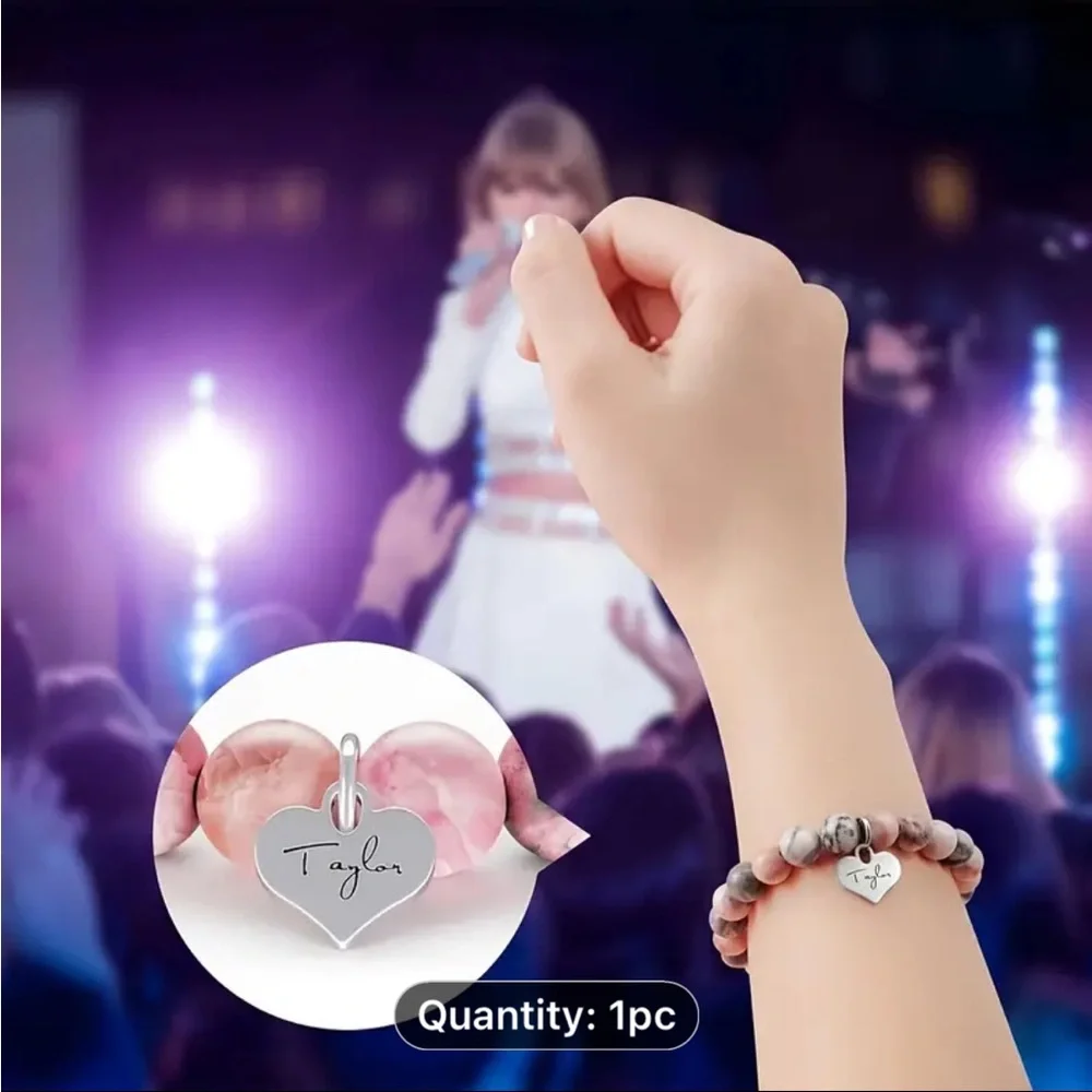 Taylor Swift Charm Bracelet. Happy Birth-Tay. Such A Beautiful Color! Brand New